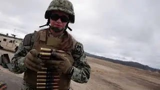 Crew Served Weapons Range with U.S. Navy Seabees of (NMCB) 3