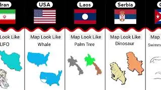 Countries Map That Look Like Things and Animals,(part 2).
