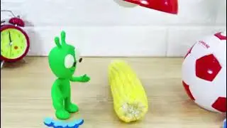 Pea pea and the battle for 🍯🍯 - PEA PEA HANDMADE STOP MOTION CARTOON
