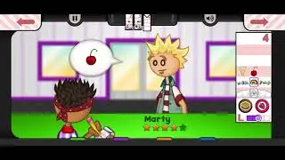 video of me playing Papa's Freezeria except the audio is very weird