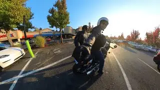 Late October ride.  Triumph Thruxton RS  PNW roads and fall weather.