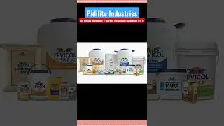 Pidilite Industrie Q4 Result & Market Reaction #shorts #pidilite #result #update #forbeginners #info
