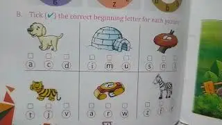 Tick the correct beginning letter for each picture#3-4years kids#lkg/Ukg @ShabnamBeautyCollection
