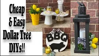 Modern Farmhouse Dollar Tree Heidi Sonboul Summer DIY Rustic Lantern Pig Sign Wedding Dessert Stand