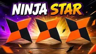 How to make a Paper Ninja Star (Shuriken) - ORIGAMI | NINJA STAR - 2