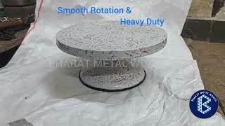 White Marble Print Cake Decorating Turntable
