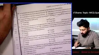 Issue of share MCQ