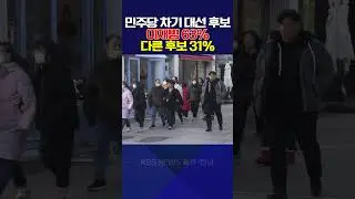민주당 차기 대선 후보, 이재명 63%&middot;다른 후보 31%