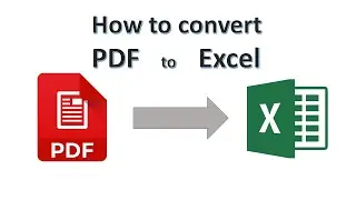 Easiest Way to Convert PDF to Excel