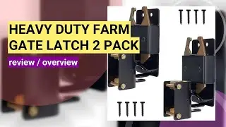 Review: Heavy Duty 2-Way Farm Gate Latch for Secure Livestock Management