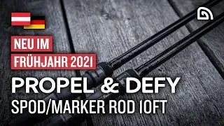 Trakker Produkt-Teaser: Propel & Defy 10ft Spod / Marker Rod | Ruten | Karpfenangeln | Werfen