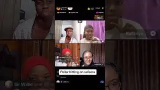 Interesting funny throwback live video of peller hitting on safeerah #peller 