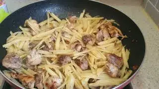 Fried chicken with ginger- ginger food - Khim SC