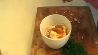 Kip kerrie salade