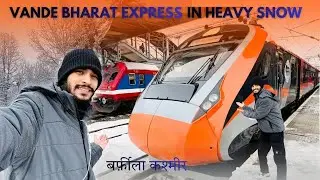 Vande Bharat Express in Kashmir Snow ❄️ | Katra to Jammu Scenic Train Journey