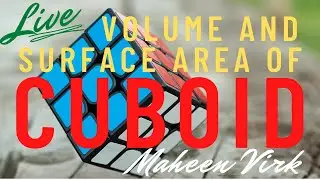 Volume and surface area of a cuboid or rectangular prism