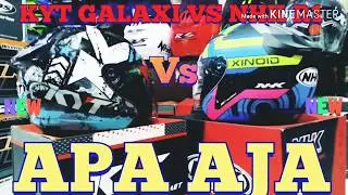 Review helm kyt galaxy slide #5 Aqua blue vs nhk r1 Xinoid