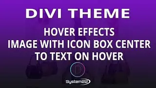 Divi Theme Hover Effects Image With Icon Box Center To Text On Hover 👍