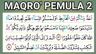 TILAWAH PEMULA SURAH ANNISA' AYAT 43 -45