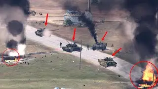 Entire Russian Column destroyed by Drone guided artillery | Combat footage | ARMA 3: MILSIm Gameplay