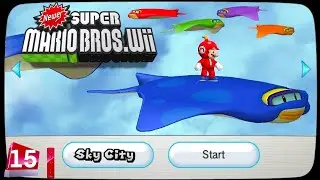 Newer Super Mario Bros Wii -☁️COMME SUR UN NUAGE☁️- Let's Play FR - &Eacute;pisode 15