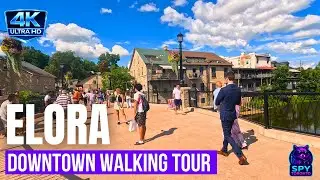DOWNTOWN ELORA ONTARIO FULL WALKING TOUR | SUMMER MARKET VIBES IN 4K