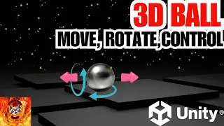 How to control Ball move,rotate,jump in Unity 3D Software (Unity Tutorial)