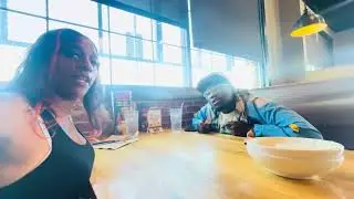 Hang out with us for lunch before Josh goes to work 