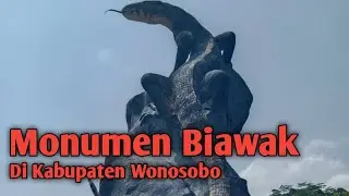 Monumen viral !!! Monumen biawak di kabupaten Wonosobo