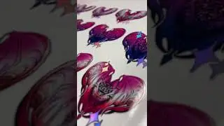 Processing Custom Wholesale Holographic Sticker￼ Decals by Xpressskins #stickershop #houstontx