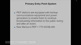KANW Radio Broadcasting Class Session 7-3 PEP System Monitoring Requirements and EAS Equipment