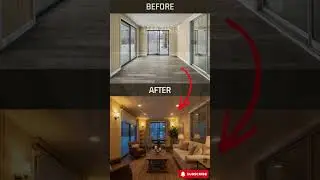 Stunning Virtual Staging Transformation: See This Luxury House in the USA Come to Life!  #shorts