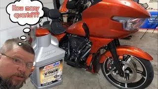 AMSOIL OIL CHANGE 2024 ROAD GLIDE (routine maintenance)