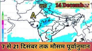 15 days weather forecast।अगला पश्चिमी विक्षोभ 8-9 को।मध्य भारत के कुछ भागो में 9 और 15 को बारिश