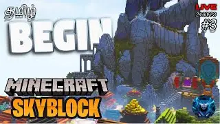 Minecraft Skyblock - The Real Survival Begins Tamil Live Gameplay #3 Naresh Playz Tamil