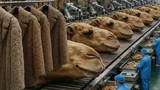 Inside a Camel Wool Factory | From Raw Fleece to Finished Products