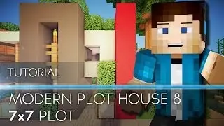 [Tutorial] Minecraft Modern House 7x7 (Plot) HD