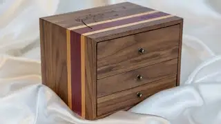 WALNUT JEWELRY BOX BUILD Fine Woodworking Tutorial