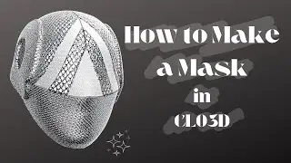 CLO3D| How to make a futuristic Mask in CLO3D| registered as a garment