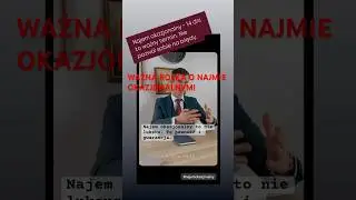 ❓Ważne Najem okazjonalny 14 dni na zgłoszenie do u. skarbowego! #najemokazjonalny #najem #umowanajmu