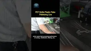 PET Bottle Noodle Type Granulator Plastic Flakes Pelletizer Line #shorts #pelletizer #granulator