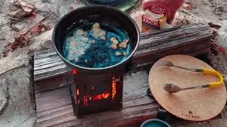 Bacon & Eggs Breakfast On The Beach With Hash Browns & Coffee! Firebox Stove & Ultra Cook Kit!