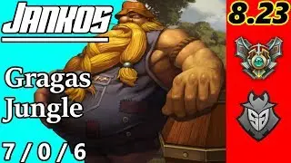 G2 Jankos as Gragas Jungle - S8 Patch 8.23 - EUW Master - Full Gameplay