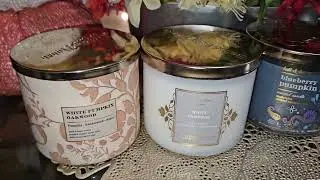 🎃White Pumpkin Oakwood,White Pumpkin,🫐Blueberry Pumpkin Patch Bath and Body Works candle review 9/23
