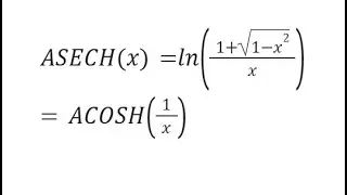 Inverse Hyperbolic Secant Cosine LINEST POLYNOMIAL REGRESSION Google Sheets or Excel