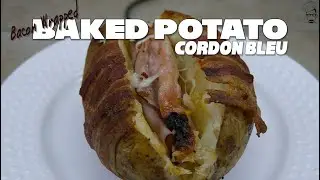 Bacon Wrapped Baked Potato Cordon Bleu | COOK - Don't Be Lazy