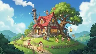 Inside a Cozy Ghibli-Style Home with Kids | ASMR | 8K