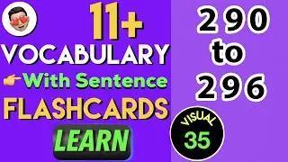(#35) 11 Plus Vocabulary Flashcards | 11 plus Vocabulary List | 11 plus english vocabulary