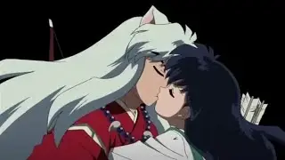 Inuyasha and kagome kiss [last episode]