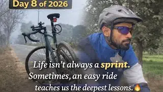 Day 8 of Cycling | 2026 | An Easy Ride That Taught Balance 🚴&zwj;♂️ #cycling #fittrip #dailyvlog 
